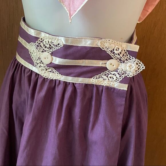 Gunne Sax purple prairie skirt cottagecore - Picture 3 of 10